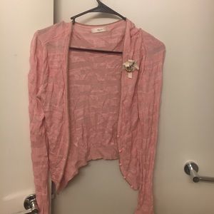 beautiful pink flower Cardigan